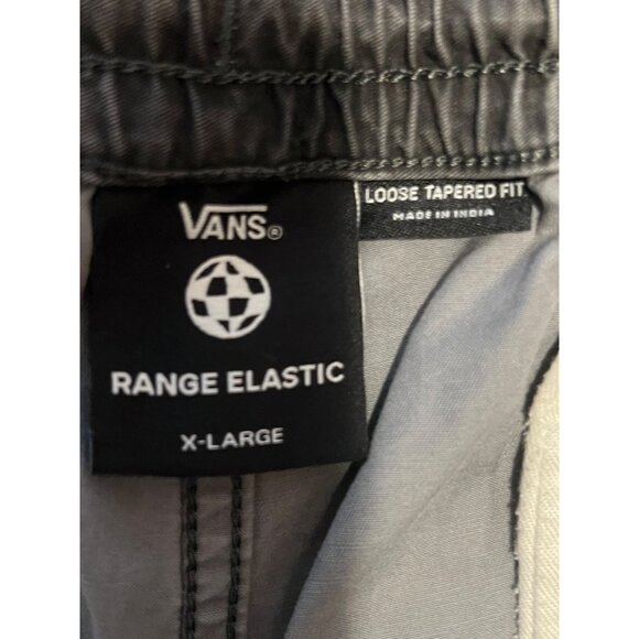Vans Range Elastic Loose Tapered Fit Pants X-Large Gray Cotton Blend Casual Mens - Picture 15 of 16